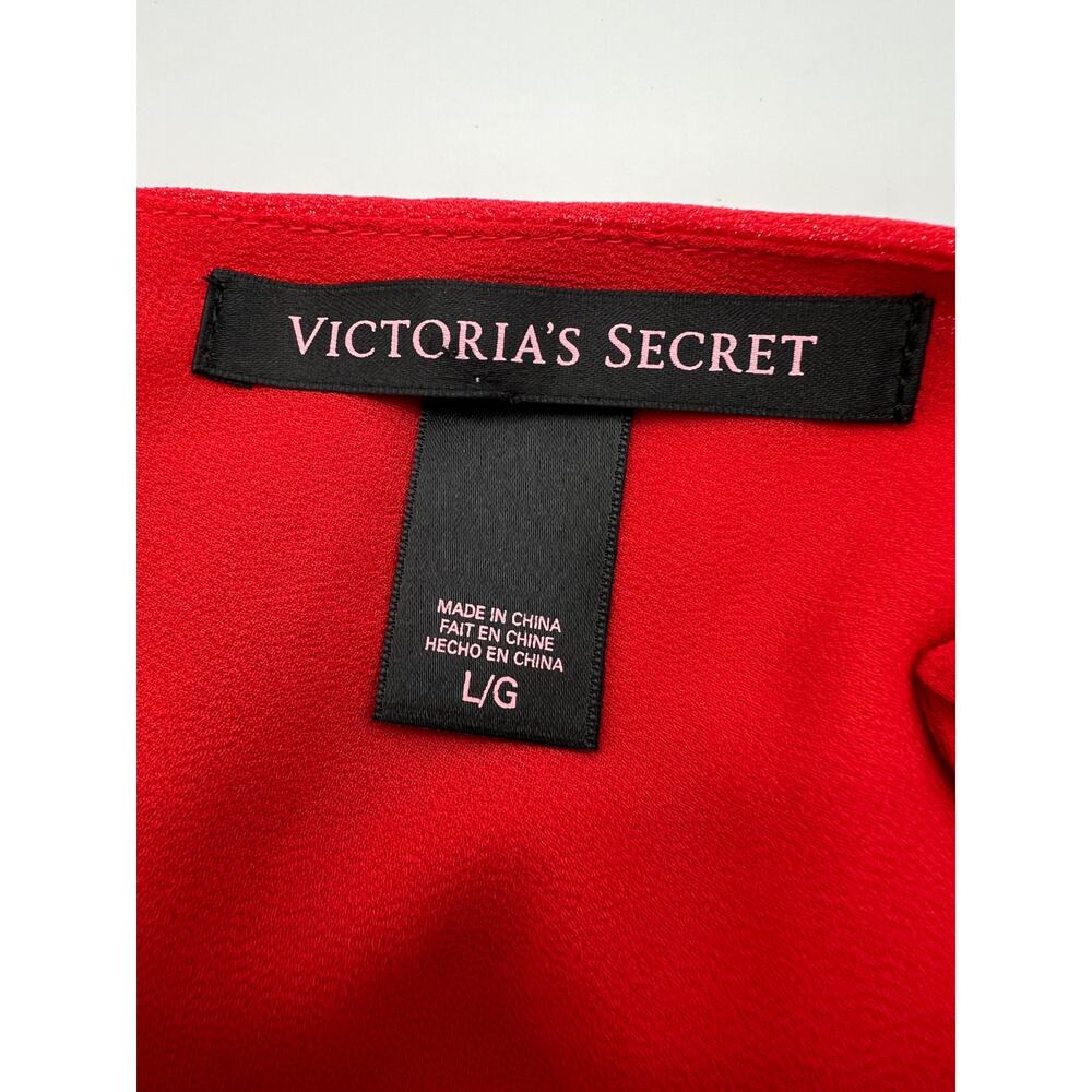Victoria's Secret Y2K Vintage Babydoll Top Womens Large Halter Bling Chiffon Gem - Picture 8 of 9